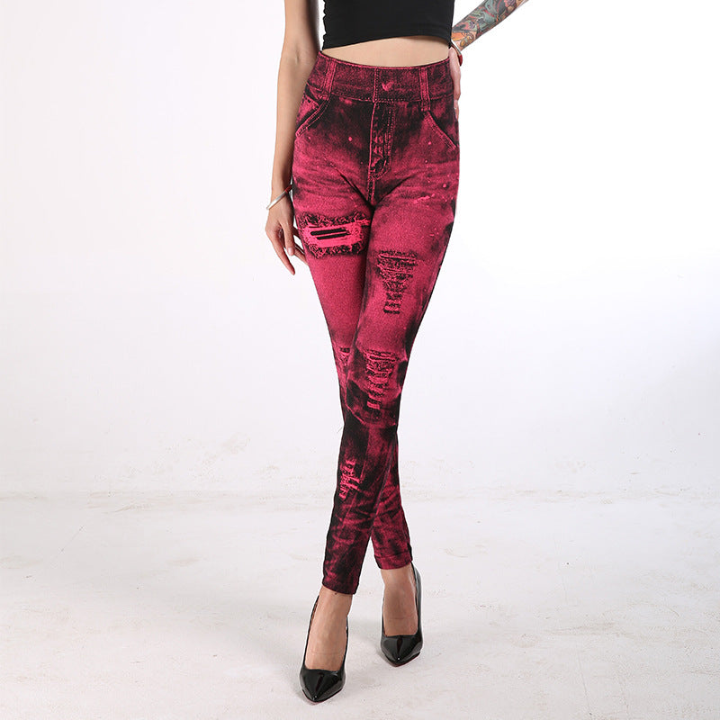 Women's Popular Cool Casual Fashion Denim Leggings