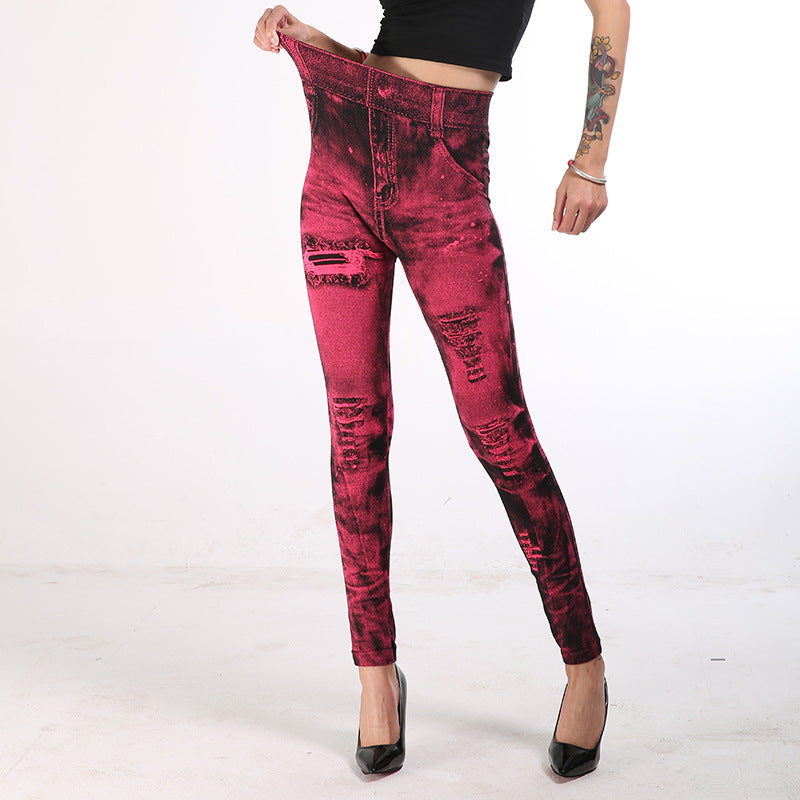 Women's Popular Cool Casual Fashion Denim Leggings