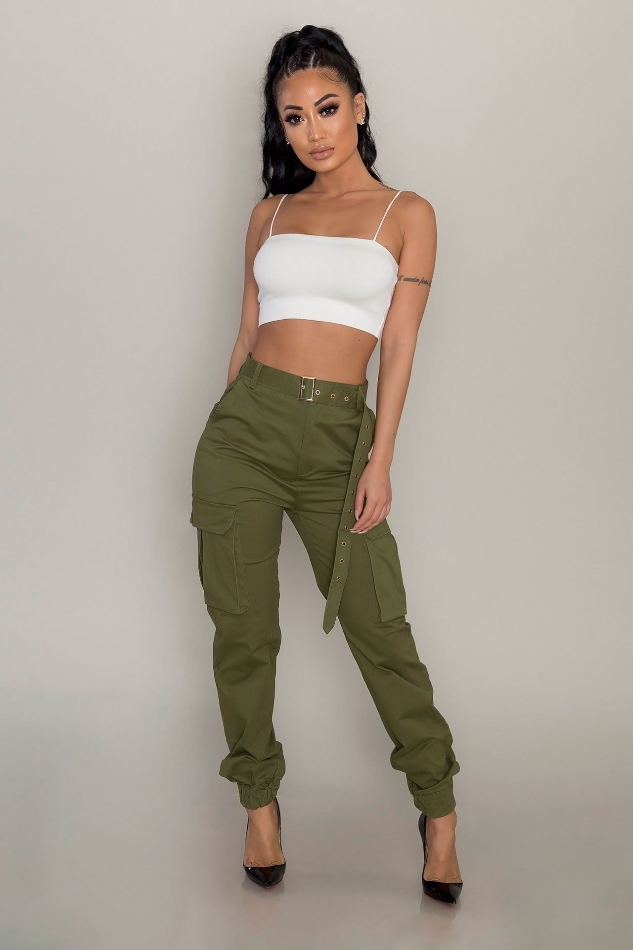 Women's Slouchy Overalls Casual Without Belt Pants