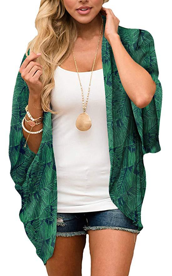 Chiffon Beach Dress Digital Printing Sun Blouses