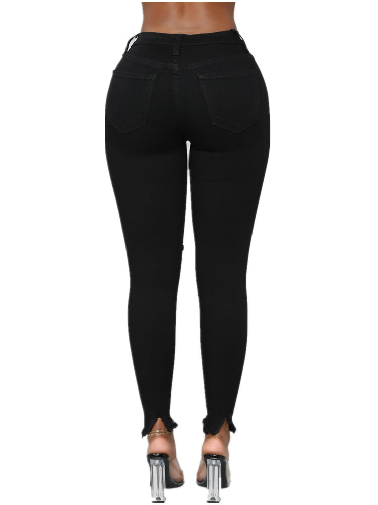 Cool Creative Summer Solid Color Trousers Jeans