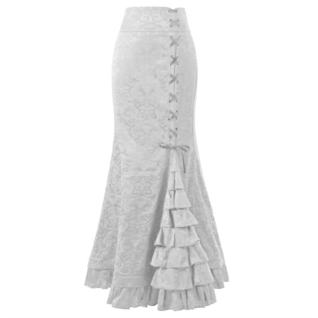 Halloween Jacquard Fishtail Vintage Gothic Victoria Skirts