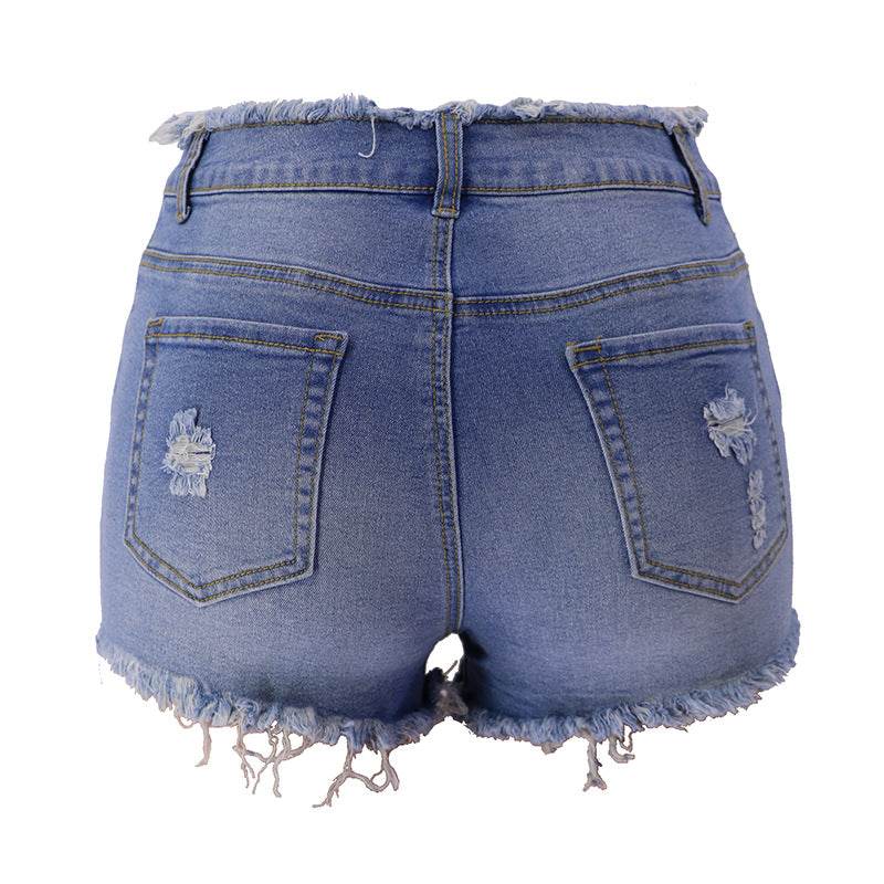 Women's Pie Ripped Big Sale Zip Tassel Jeans