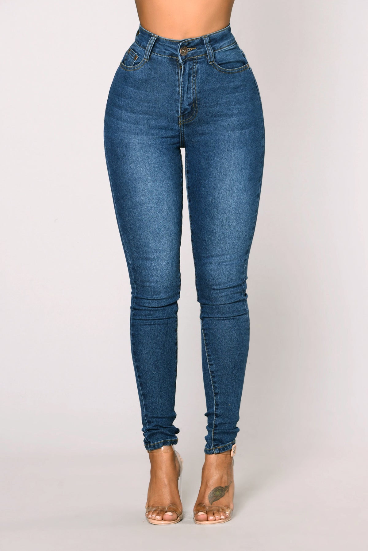 Ultra High Waist Stretch Hip Lift Jeans