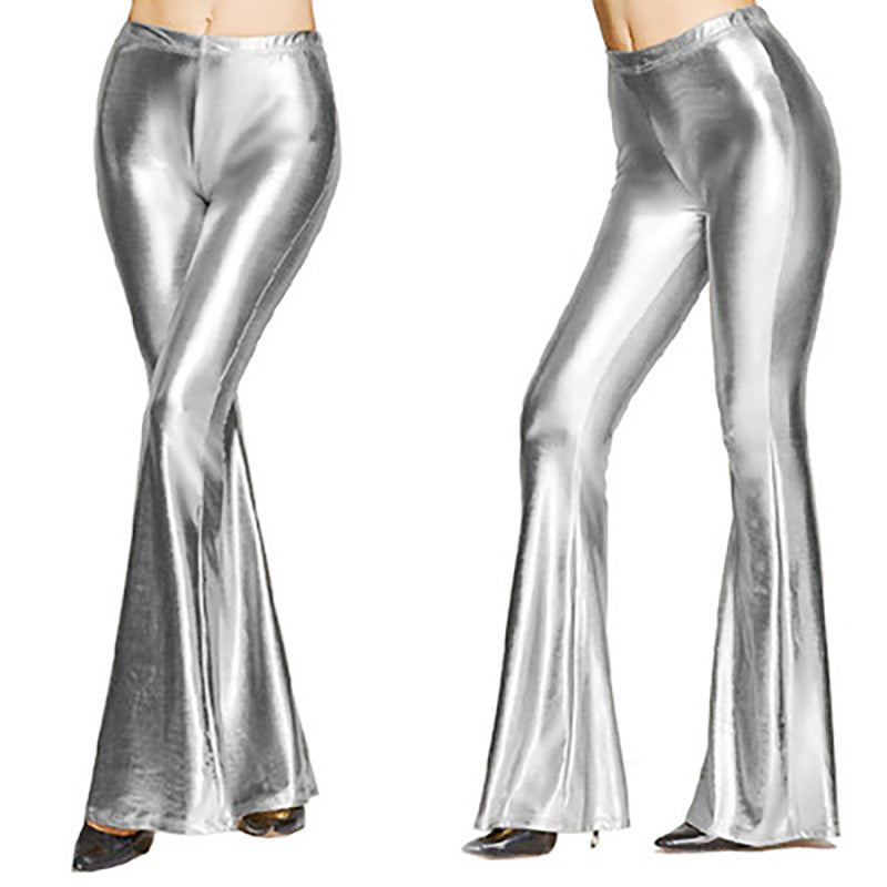 Women's Sexy Stage Bright Faux Leather Fashionable Pants