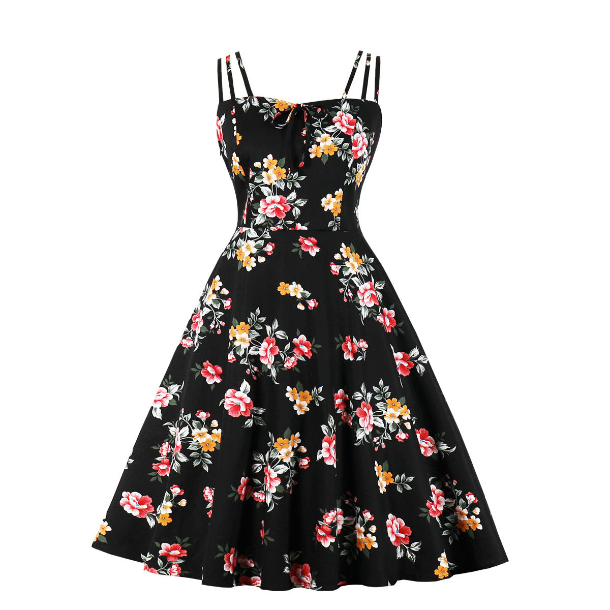 Slouchy Summer Printed Dress Floral Slip Dresses