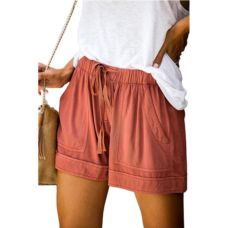 Women's Casual Summer European Style High Waist Loose Pants