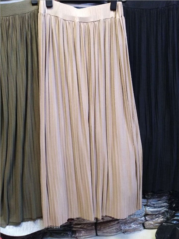 Women's Waist Elastic Artistic Style Casual Modal Skirts