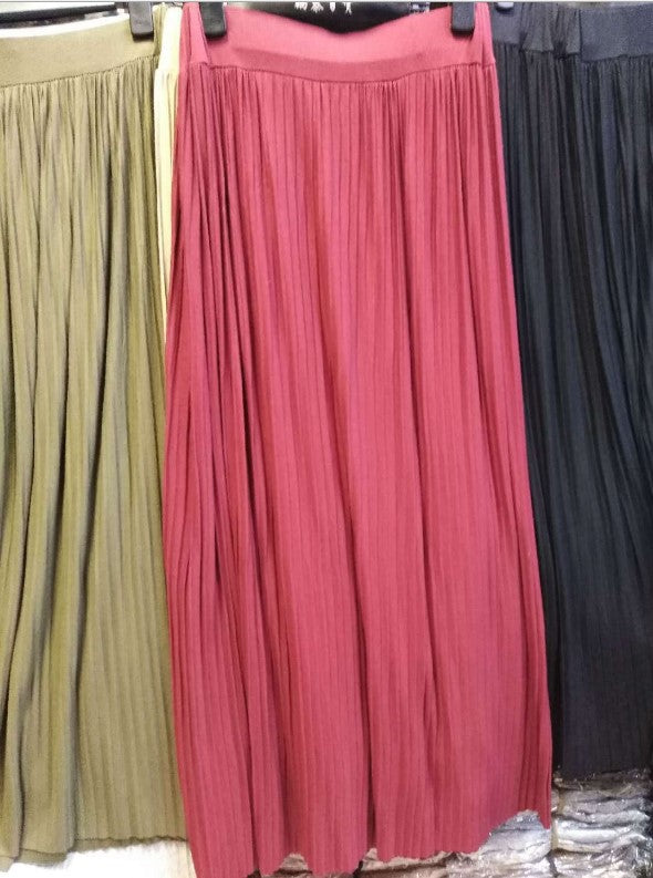 Women's Waist Elastic Artistic Style Casual Modal Skirts