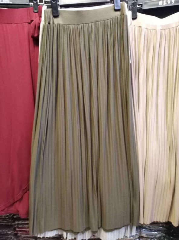 Women's Waist Elastic Artistic Style Casual Modal Skirts