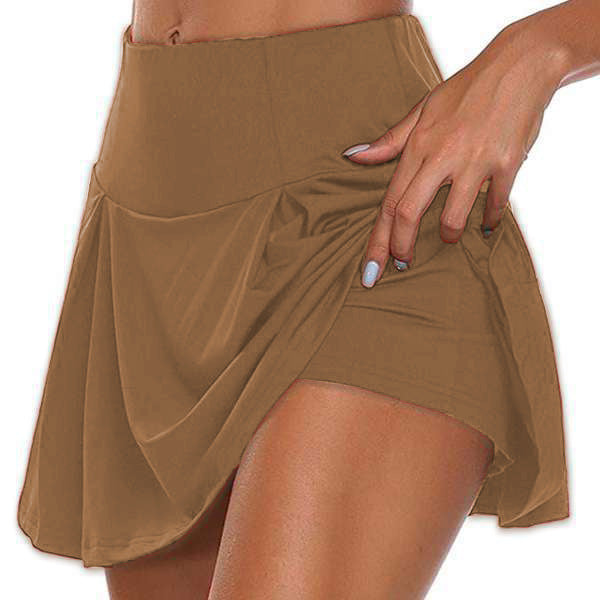 Women's Basic Style Summer Solid Color Two-piece Skirts