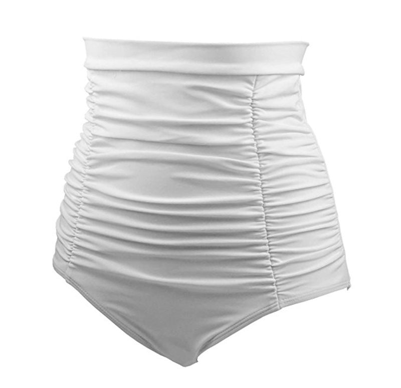Women's Trunks Solid Color Pleated Stitching High Pants