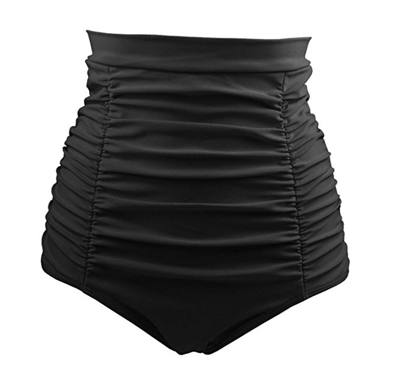 Women's Trunks Solid Color Pleated Stitching High Pants