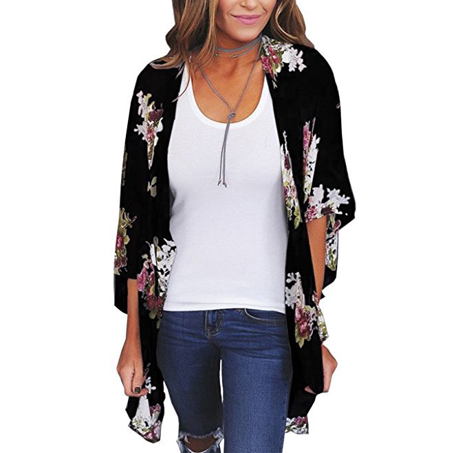 Chiffon Beach Dress Digital Printing Sun Blouses