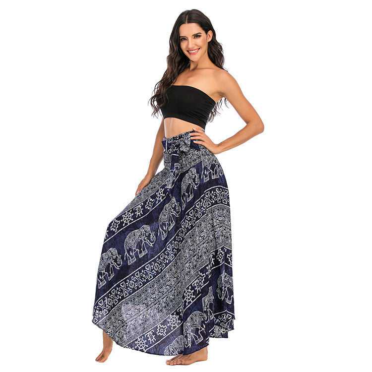 Casual Thai Dress Beach Vacation Two-way Skirts
