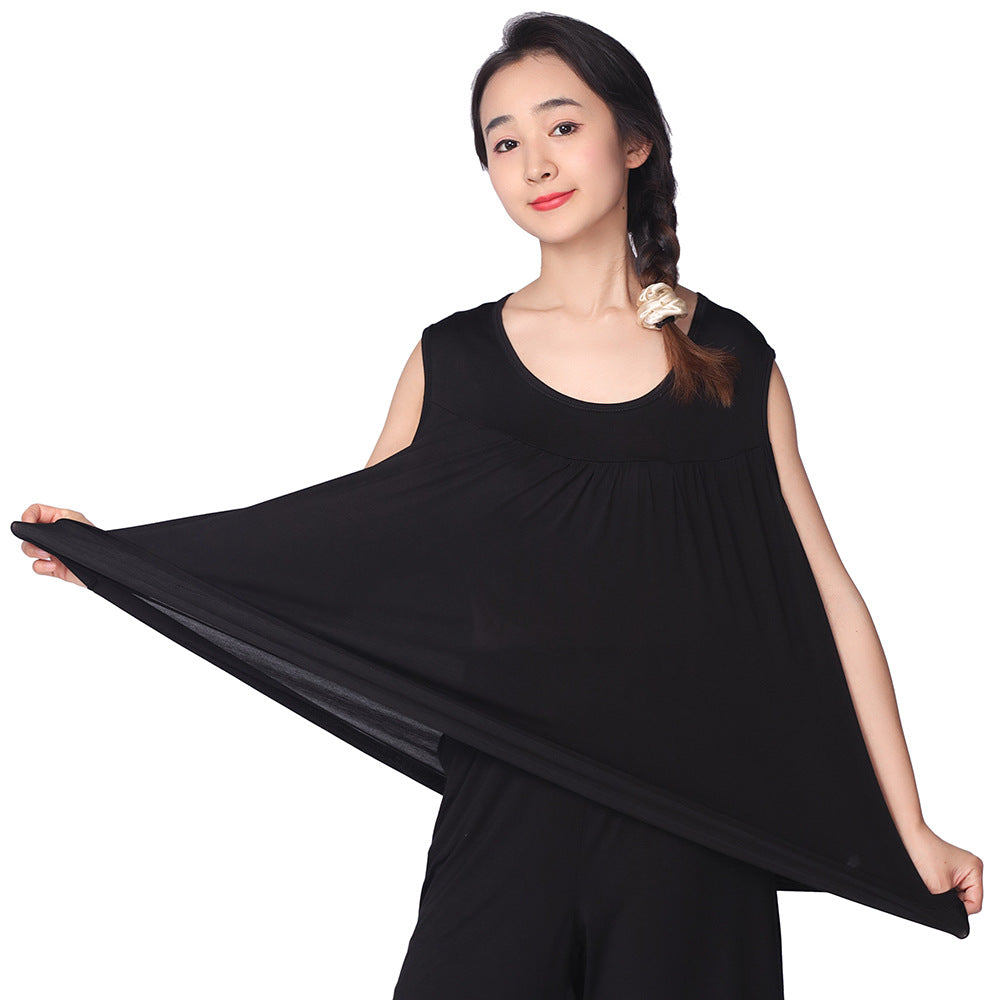 Women's Casual Loose Stretch Cotton Pajamas Home Tops