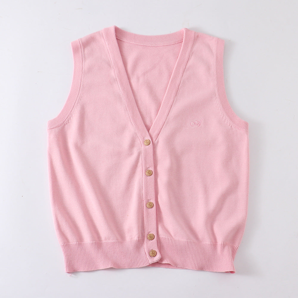 Master Ji Tea Love College Style Vests