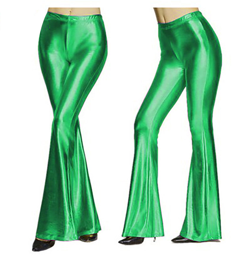 Women's Sexy Stage Bright Faux Leather Fashionable Pants