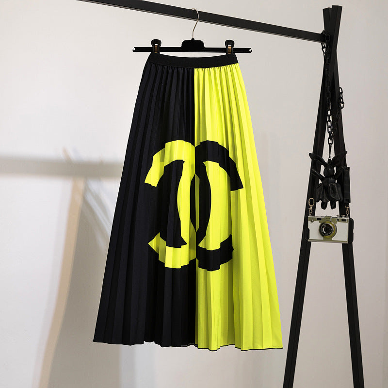 Women's Charming Slouchy Pretty Pleated Mid-length Skirts