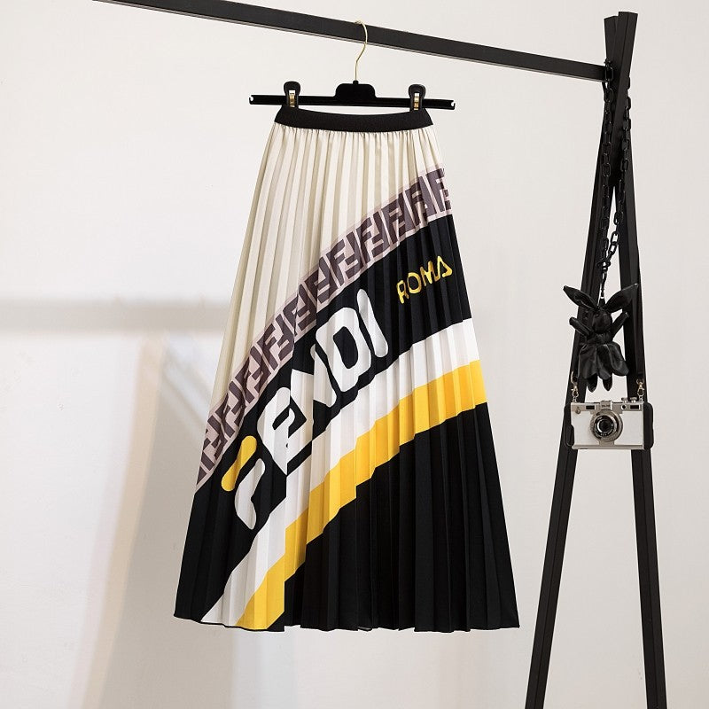 Women's Charming Slouchy Pretty Pleated Mid-length Skirts