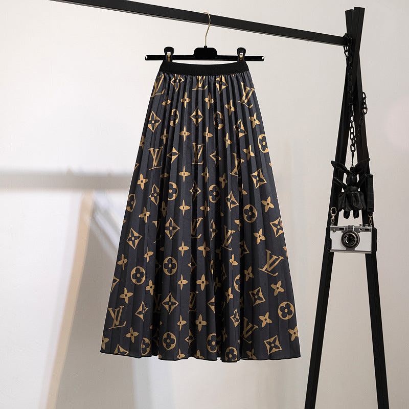 Women's Charming Slouchy Pretty Pleated Mid-length Skirts