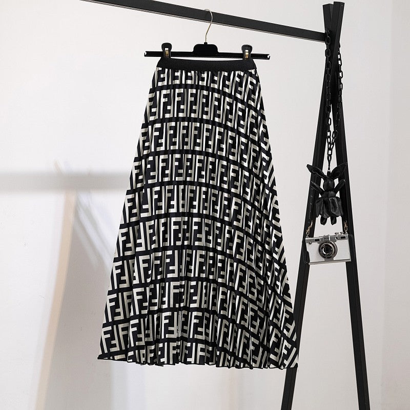 Women's Charming Slouchy Pretty Pleated Mid-length Skirts