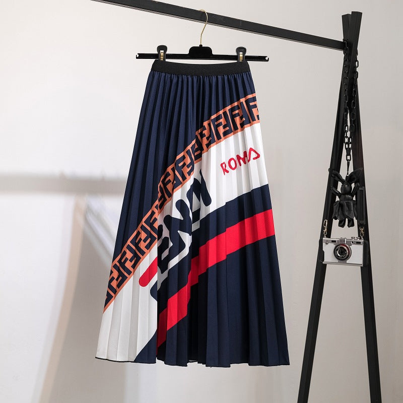 Women's Charming Slouchy Pretty Pleated Mid-length Skirts