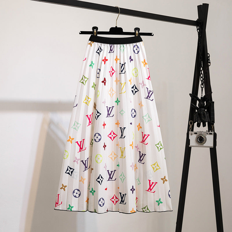 Women's Charming Slouchy Pretty Pleated Mid-length Skirts