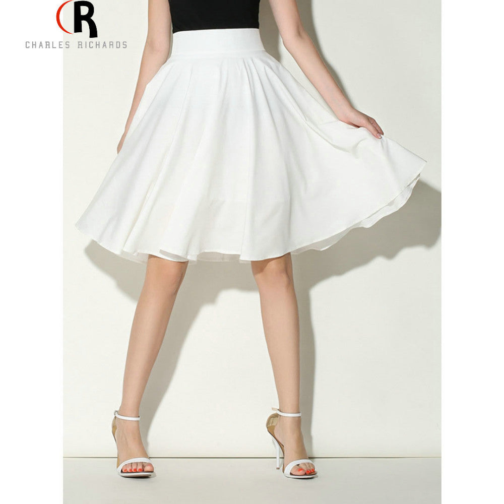High Waist Skating Retro Casual Mid-length Skirts
