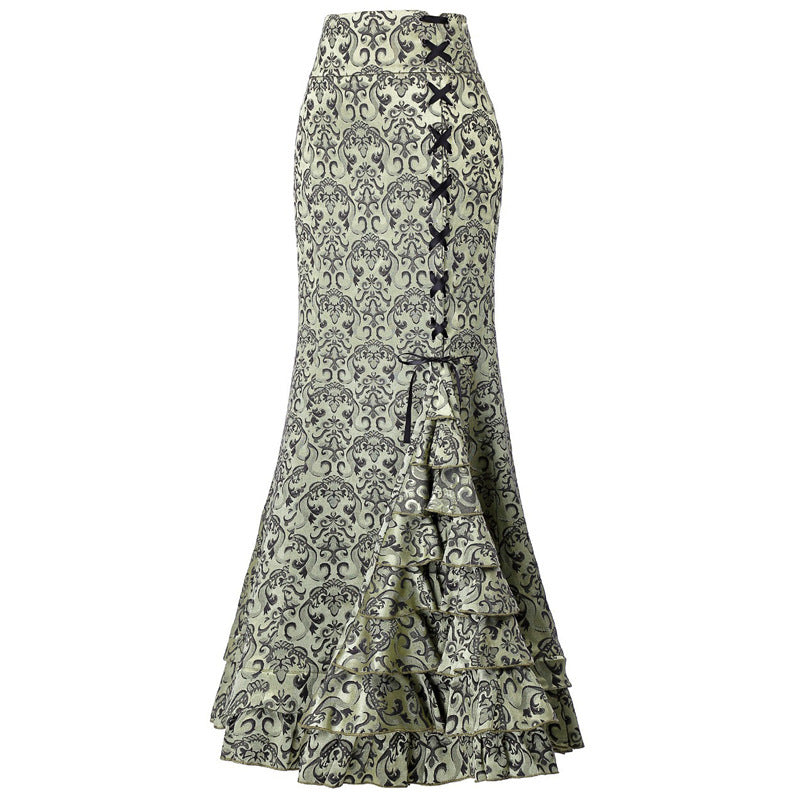 Halloween Jacquard Fishtail Vintage Gothic Victoria Skirts
