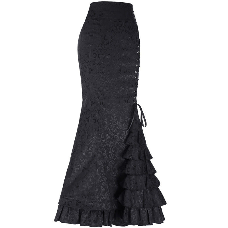 Halloween Jacquard Fishtail Vintage Gothic Victoria Skirts
