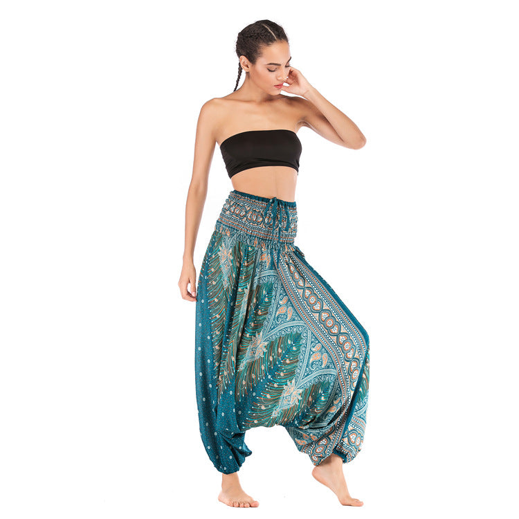 Charming Casual Yoga Big Crotch Bohemian Pants