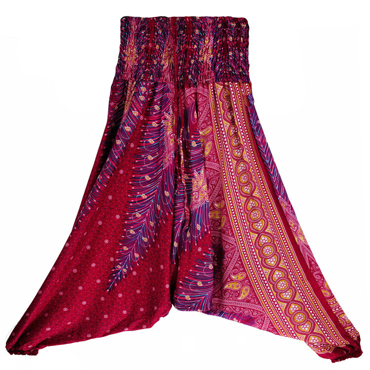 Charming Casual Yoga Big Crotch Bohemian Pants