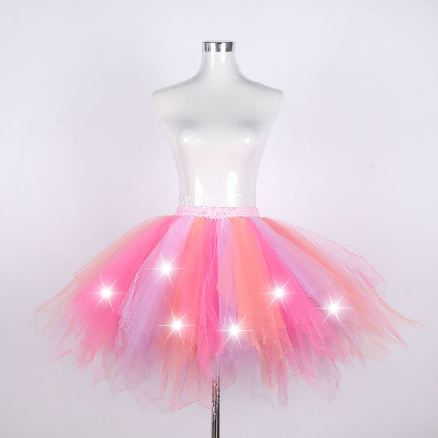 Adult Mesh Slip Dress Pettiskirt Stage Skirts