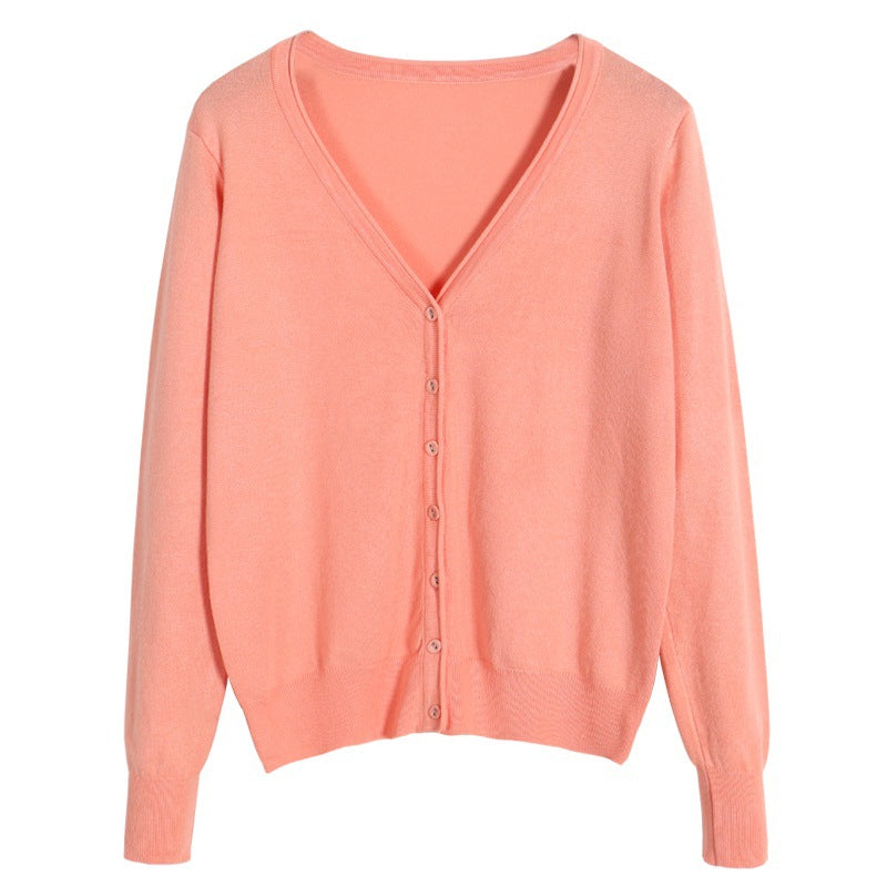 Women's Large Slimming Solid Color Shawl Sweaters