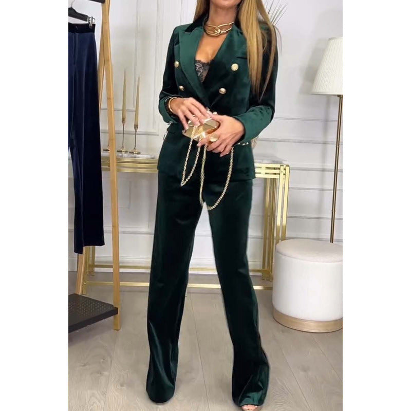 Women's Xi Fashion Double Breasted Day Leisure Suits