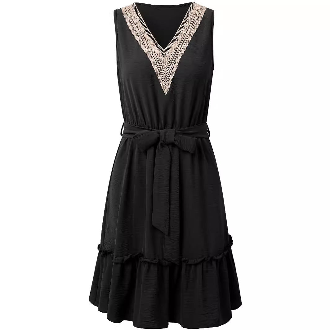 Women's Summer Fashion Fresh Air Solid Color Dresses