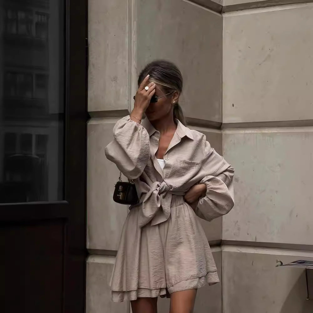 Women's Summer Ruffled Casual Fashion Set Suits