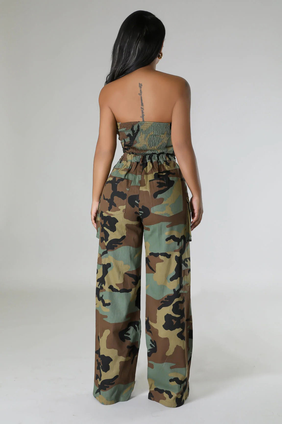 Women's Autumn Fashion Camouflage Pocket Casual Suits