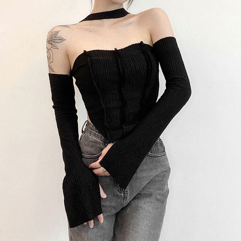 Women's Autumn Solid Color Slim Fit Fashion Tops