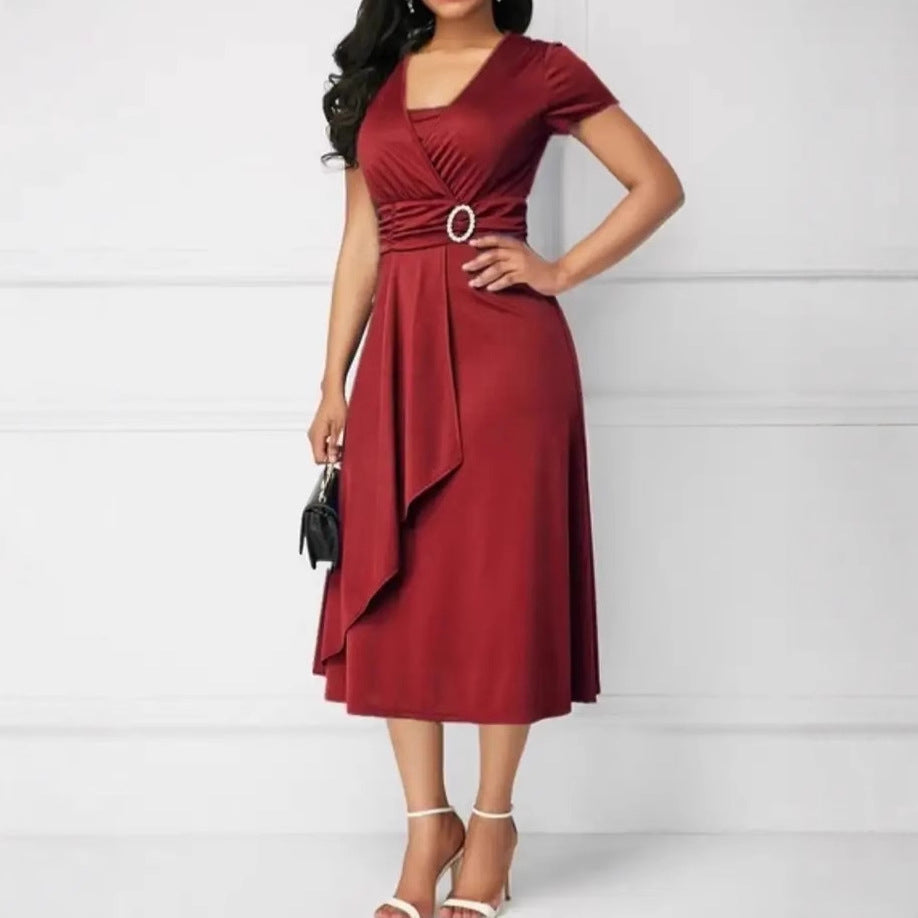Casual Fashion Elegant Asymmetry Large Dress Dresses