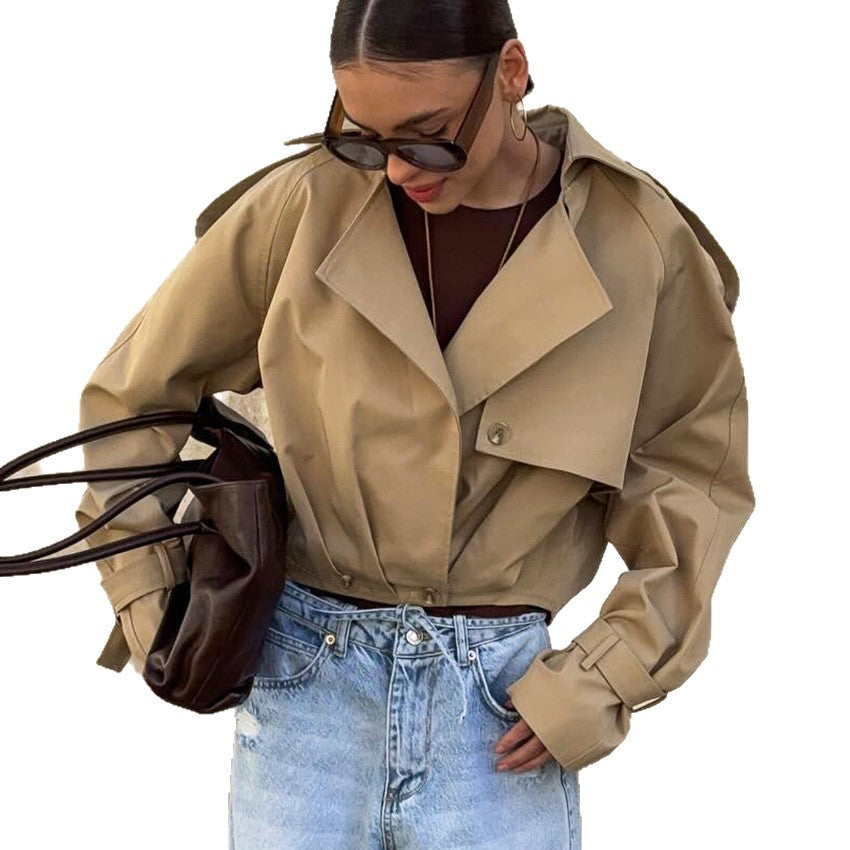 Autumn High-grade Loose Trench Design Sense Coats