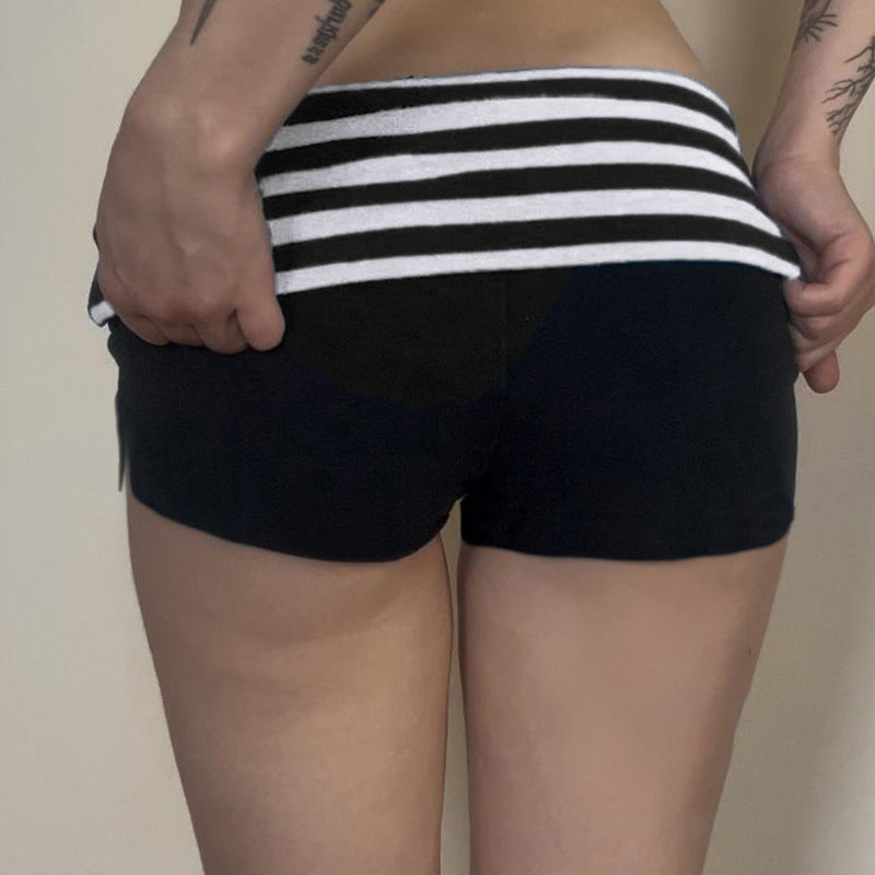 Tight Stretch Hot Low Contrast Color Versatile Shorts