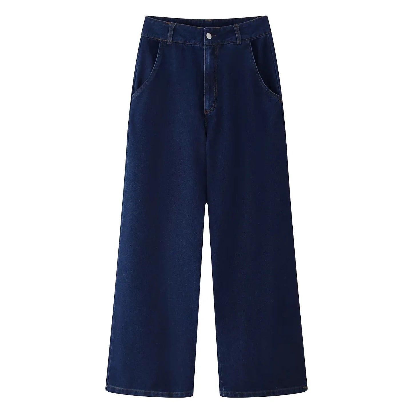 Women's Retro Waist Lapel Denim Trousers Set Suits