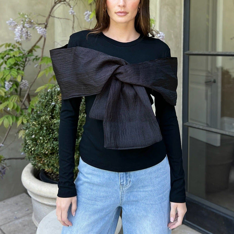 Women's Fashion Niche Style Autumn Round Neck Long Blouses