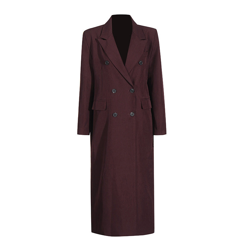 Style Temperament Elegant Windbreaker Female Autumn Pure Coats