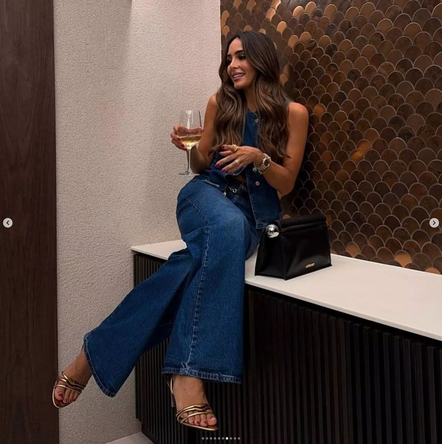 Women's Classic Elegant Sleeveless Fashion Denim Suits