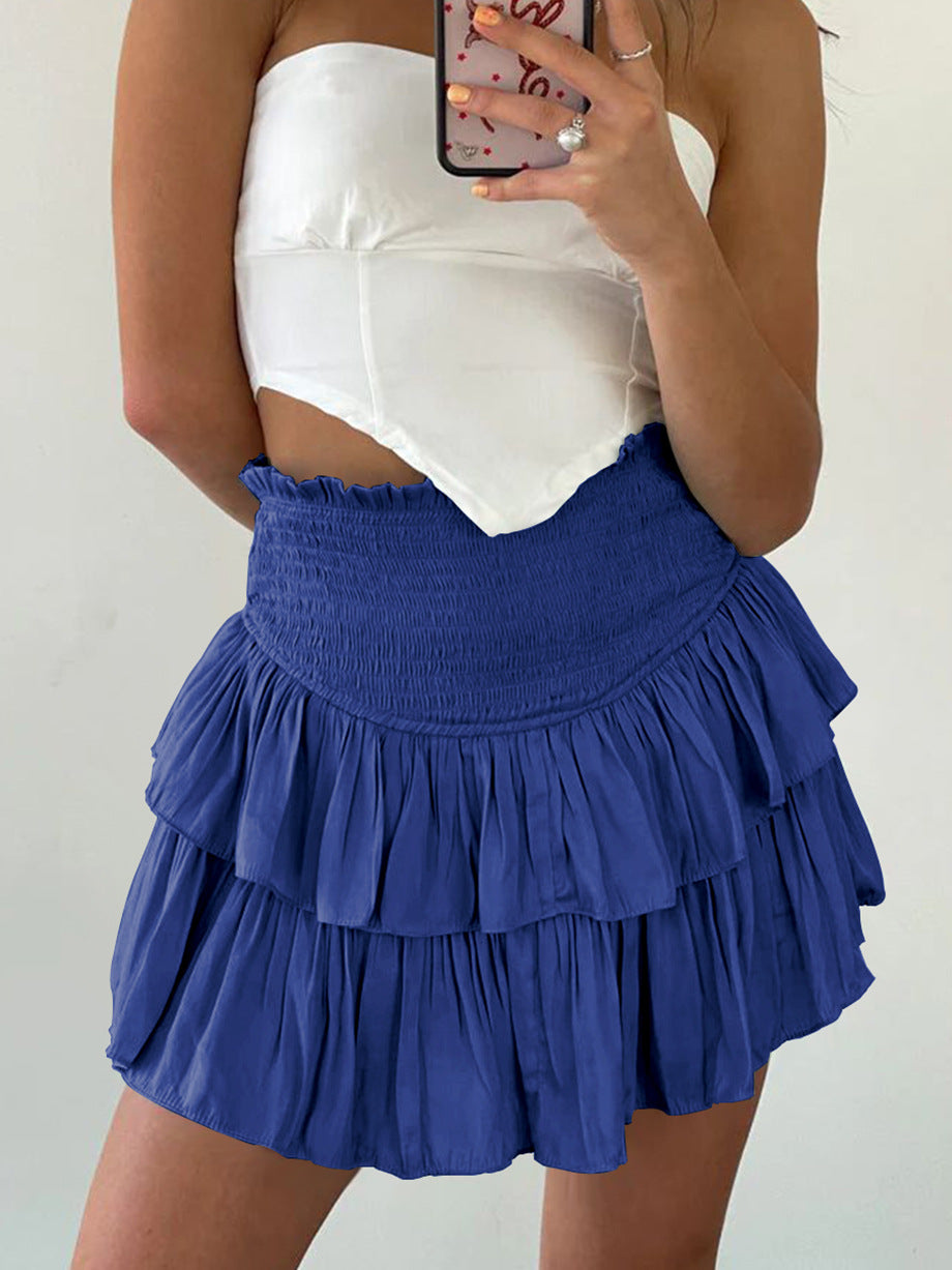 Women's Fashion Plain Summer Pleated Sexy Hot Skirts