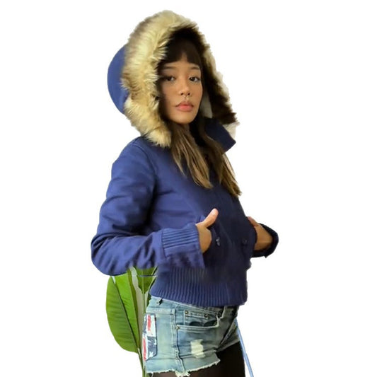 Women's Popular Versatile American Retro Hooded Jackets