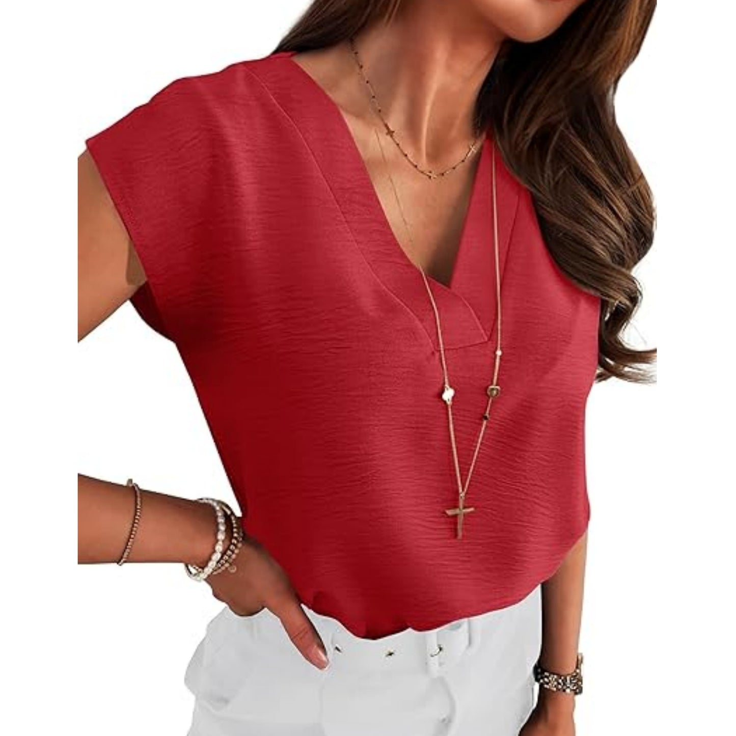 Women's Temperament Shirt Sleeve Pullover Sleeveless Blouses